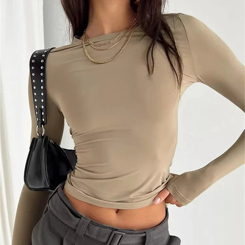 Women's Long Sleeve Slim Fit T-Shirt