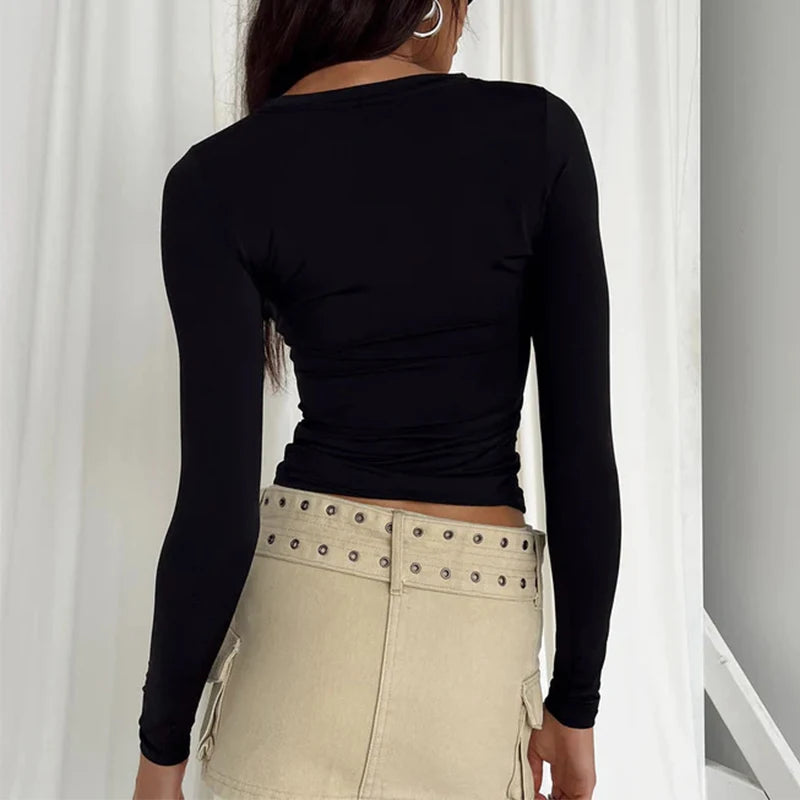 Women's Long Sleeve Slim Fit T-Shirt