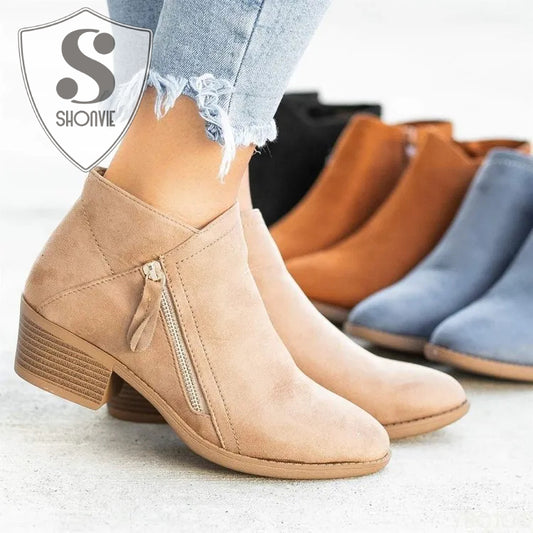 Women's Short Boots Comfortable Closure