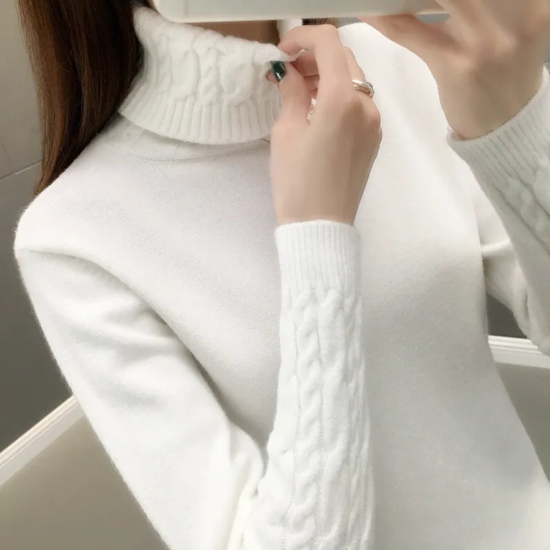 Suéter Mujer Cuello Tortuga Cómodo