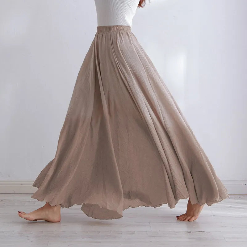 Comfortable Long Summer Beach Skirt