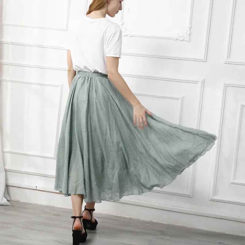 Comfortable Long Summer Beach Skirt