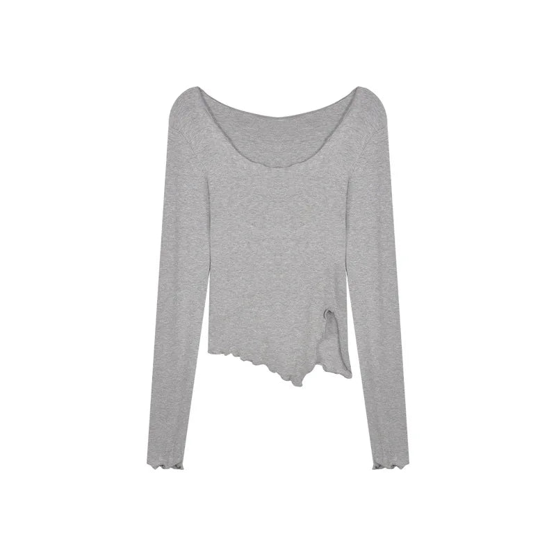 Camiseta Mujer Sexy Fashion Irregular