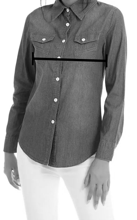 Camisa Mujer Denim Larga Comoda