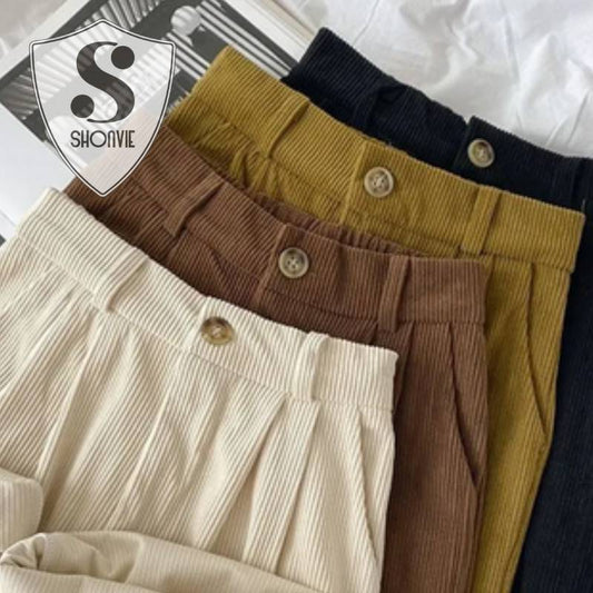 Lässige Vintage-Hose für Damen mit Taschen