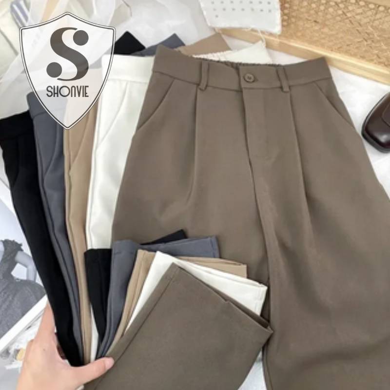 Women's Fashion Office Elastic Trousers