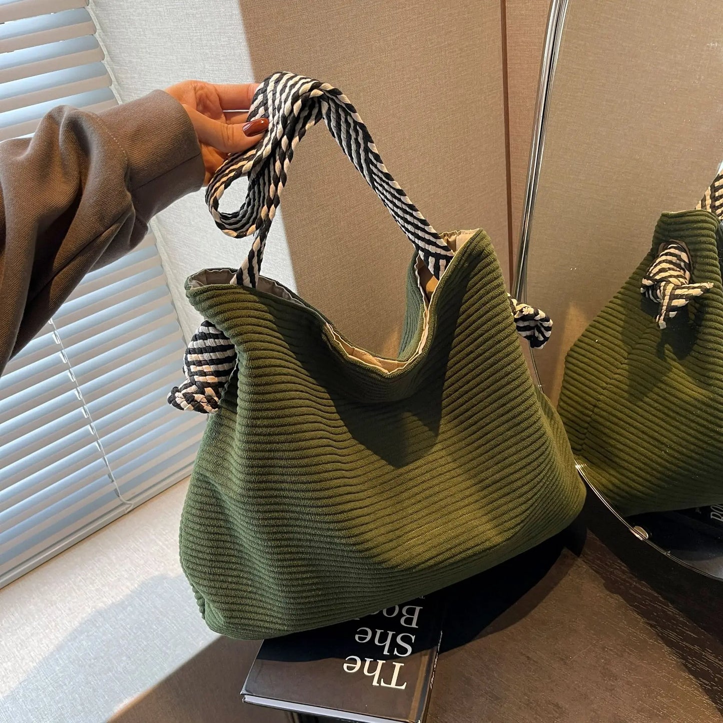 Bolsa Mujer Casual Pana Pequeña