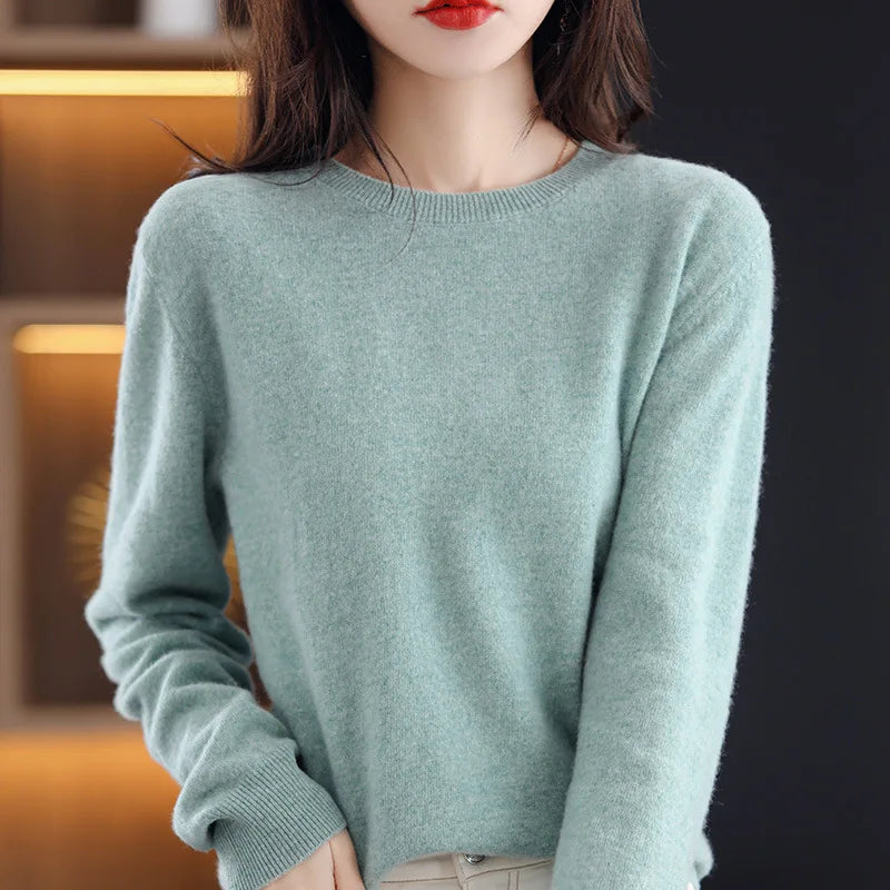 Suéter Mujer Cuello Redondo Cálido Casual