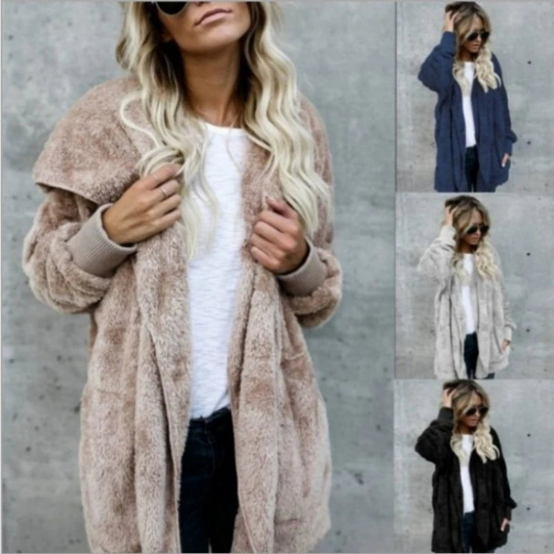 Warme Strickjacke Damen Langarm Herbst