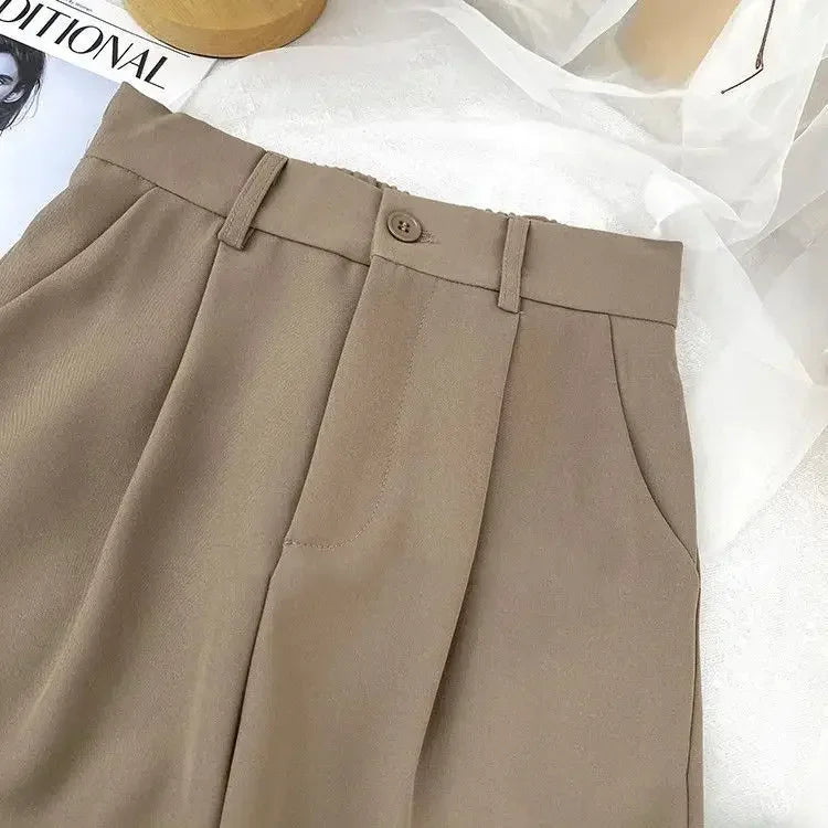 Women's Fashion Office Elastic Trousers