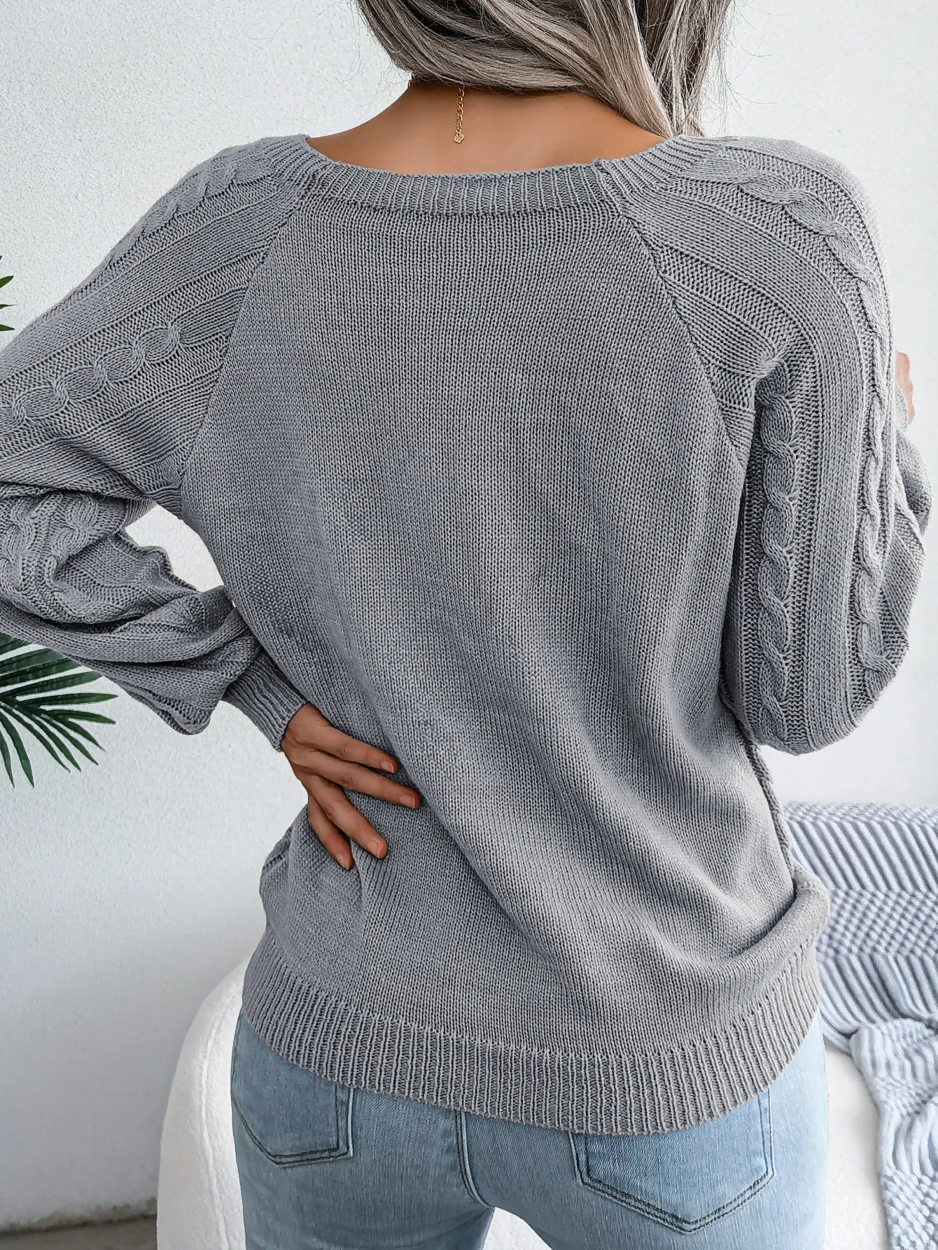 Jersey Mujer Fino Botones Fashion