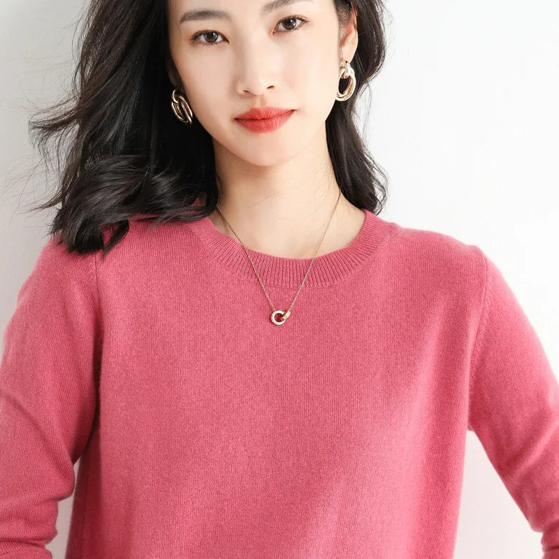 Suéter Mujer Cuello Redondo Cálido Casual