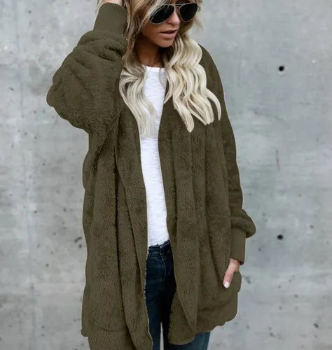 Warme Strickjacke Damen Langarm Herbst