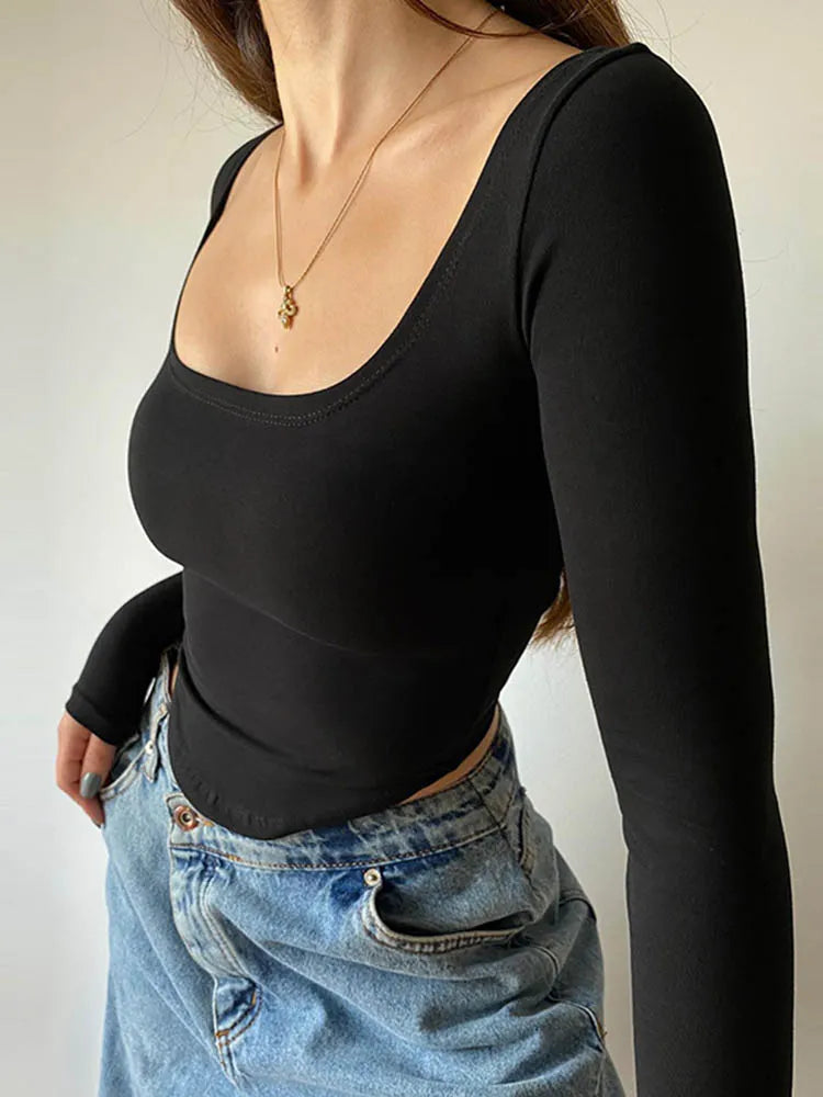 Camiseta Manga Larga Casual Fashion