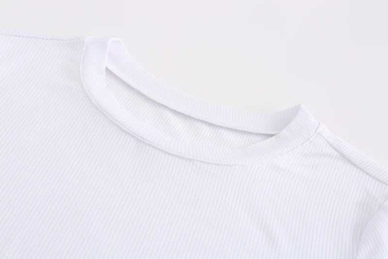 Camiseta Mujer Básica Corta Cómoda