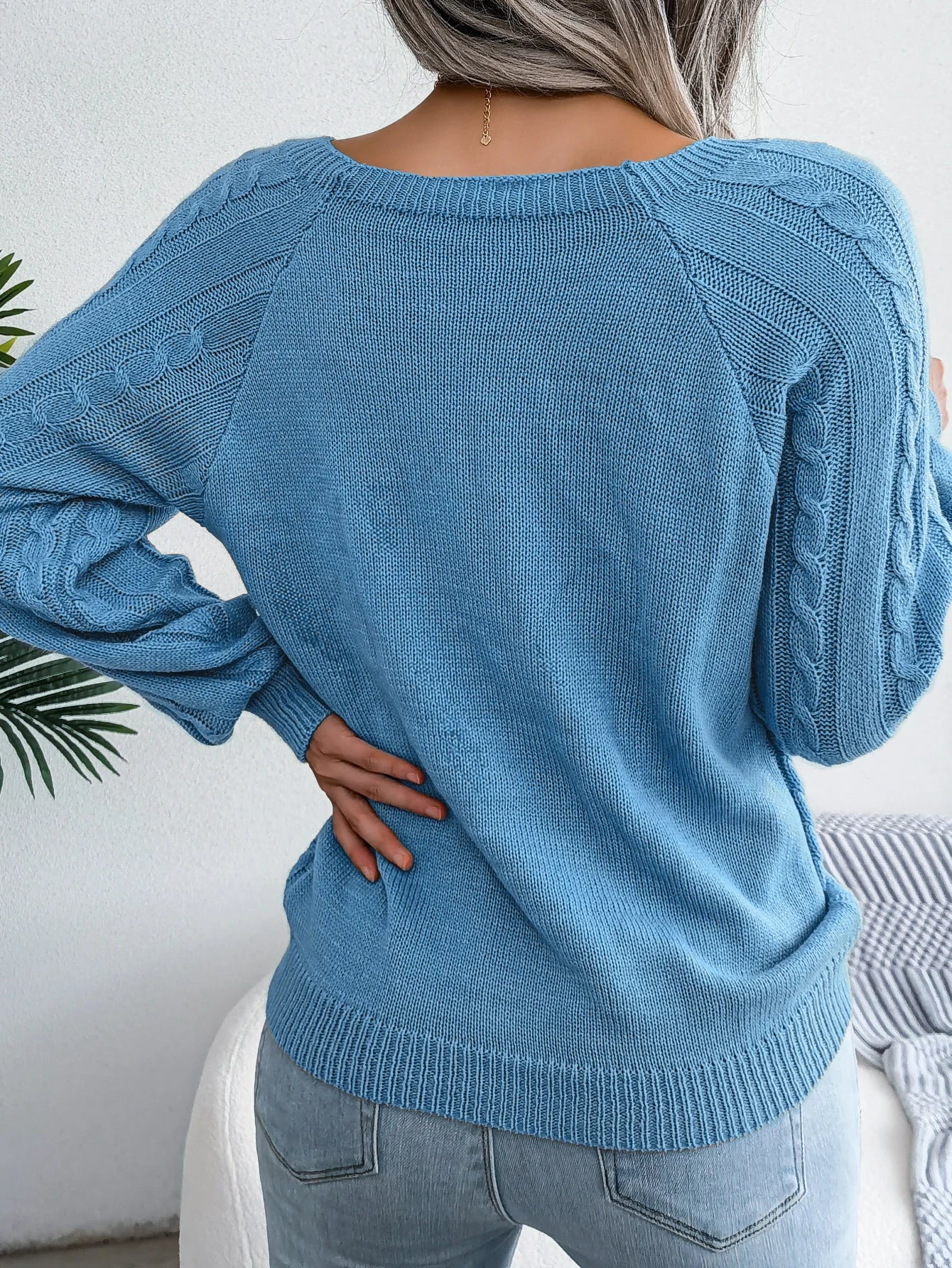 Jersey Mujer Fino Botones Fashion