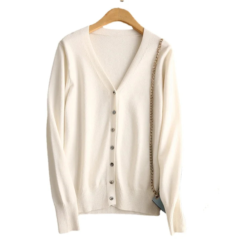 Damen-Cardigan, warm, modisch, einfarbig