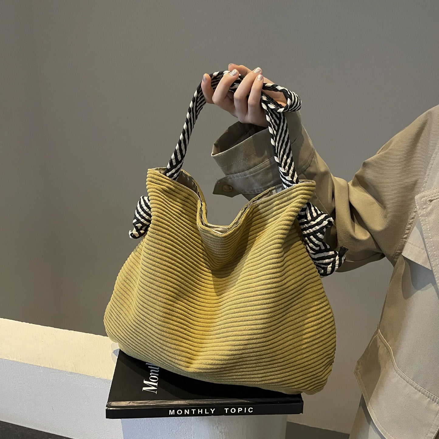 Bolsa Mujer Casual Pana Pequeña