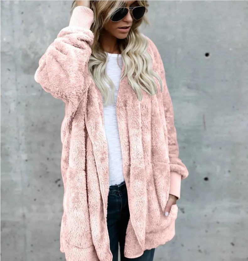 Warme Strickjacke Damen Langarm Herbst