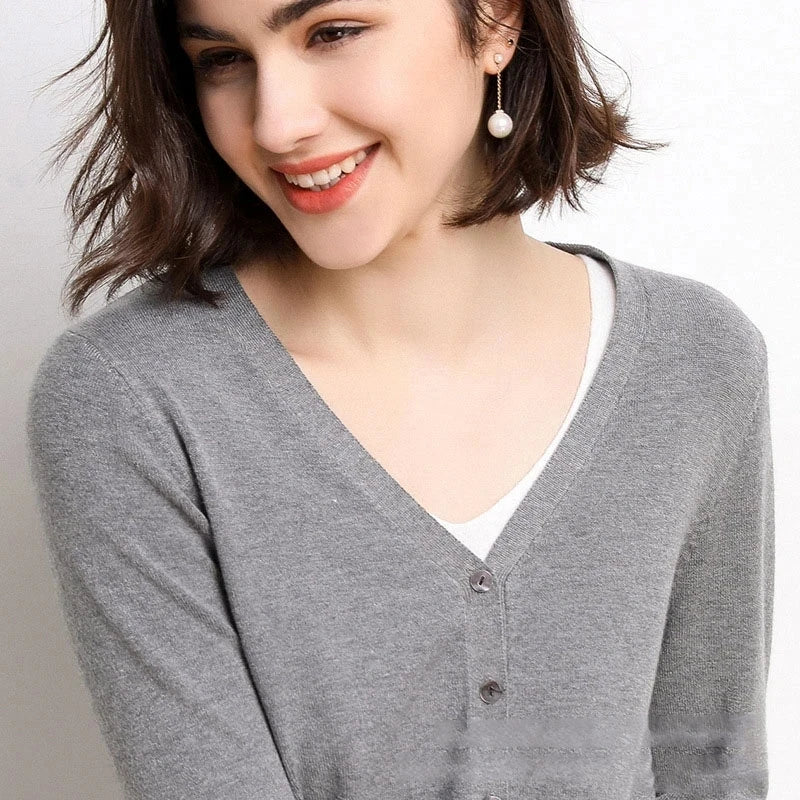 Damen-Cardigan, warm, modisch, einfarbig