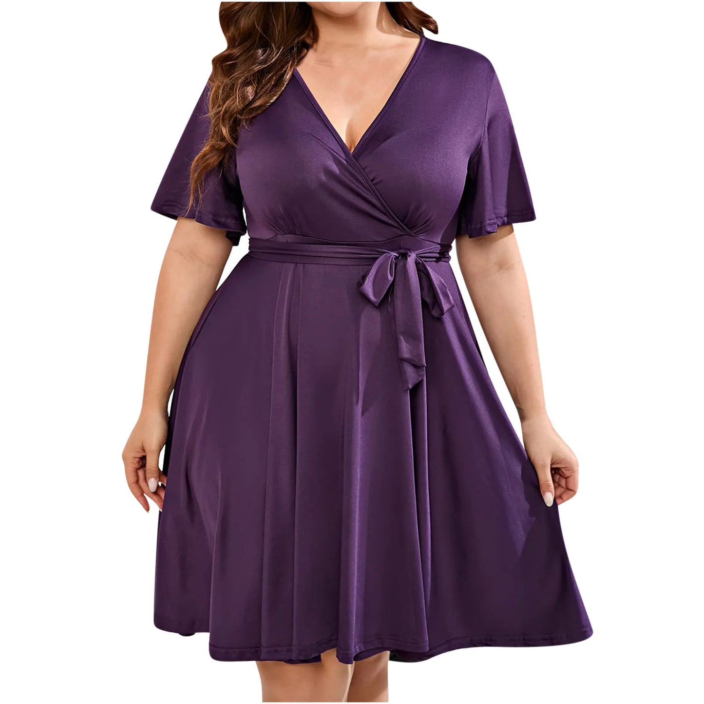 Vestido Mujer Elegante Verano Cinturon