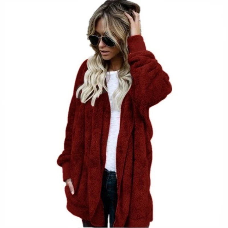 Warme Strickjacke Damen Langarm Herbst