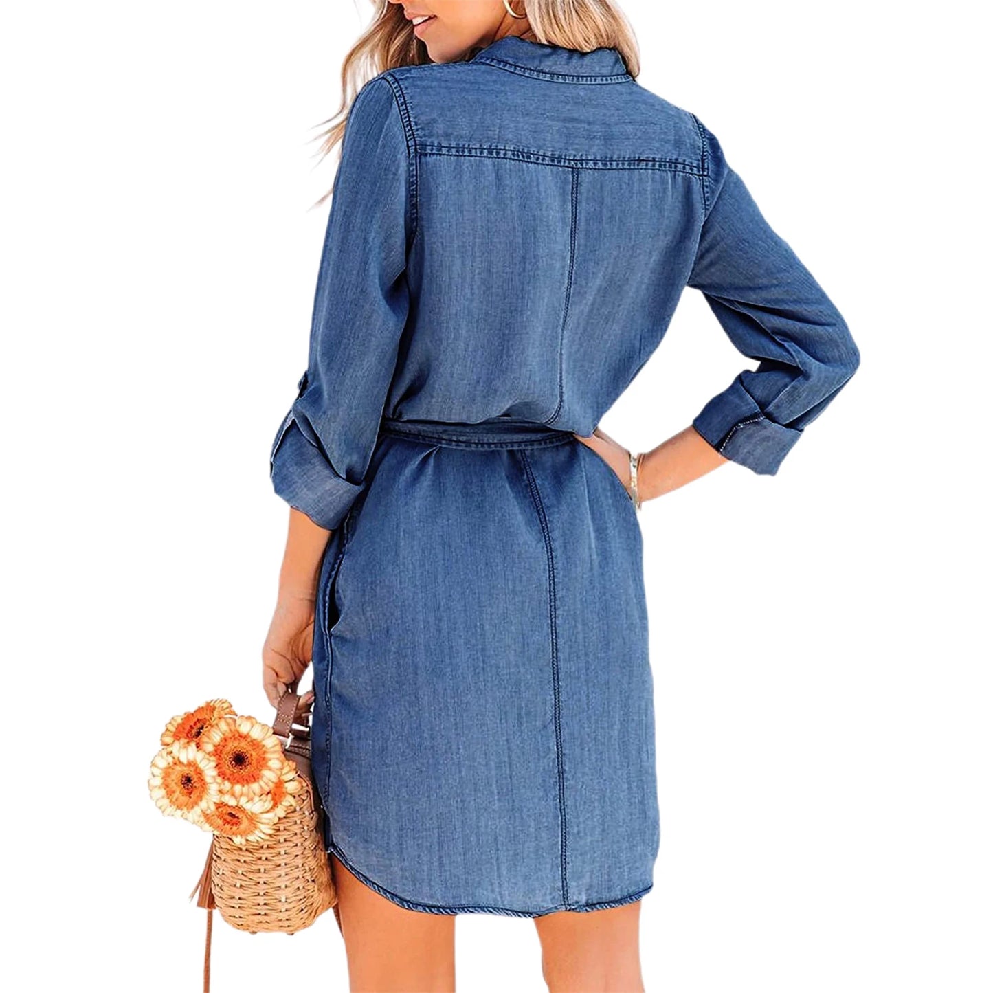 Women's Short Casual Denim Dress
