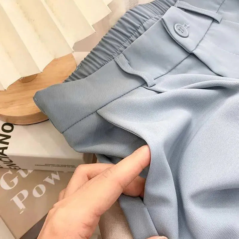 Women's Fashion Office Elastic Trousers