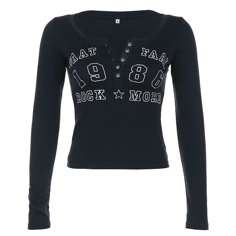 Camiseta Mujer Manga Larga Retro