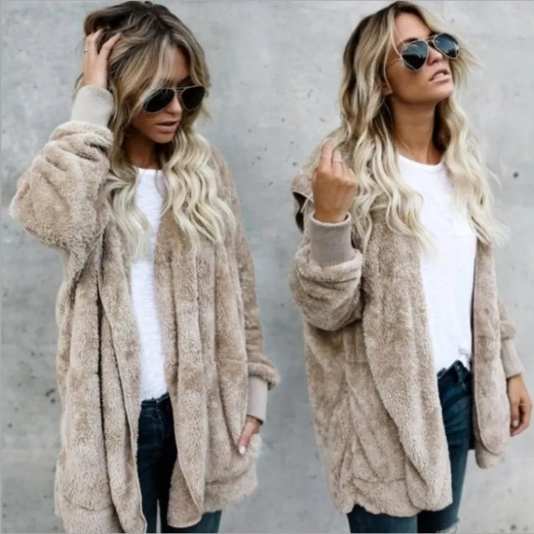 Warme Strickjacke Damen Langarm Herbst