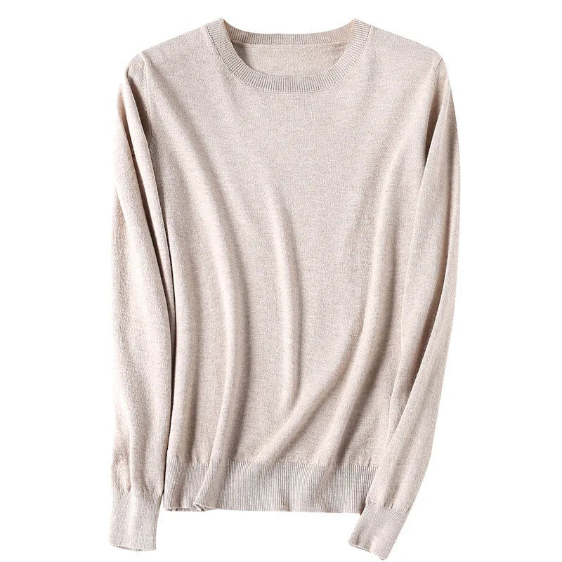 Suéter Mujer Cuello Redondo Cálido Casual
