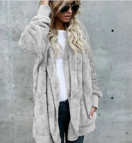 Warme Strickjacke Damen Langarm Herbst
