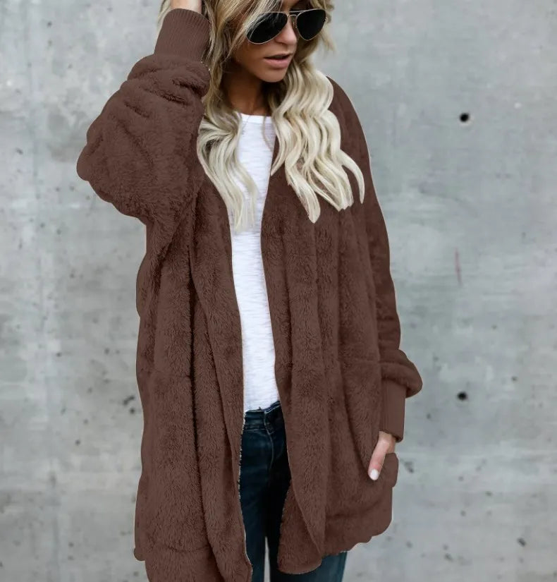 Warme Strickjacke Damen Langarm Herbst