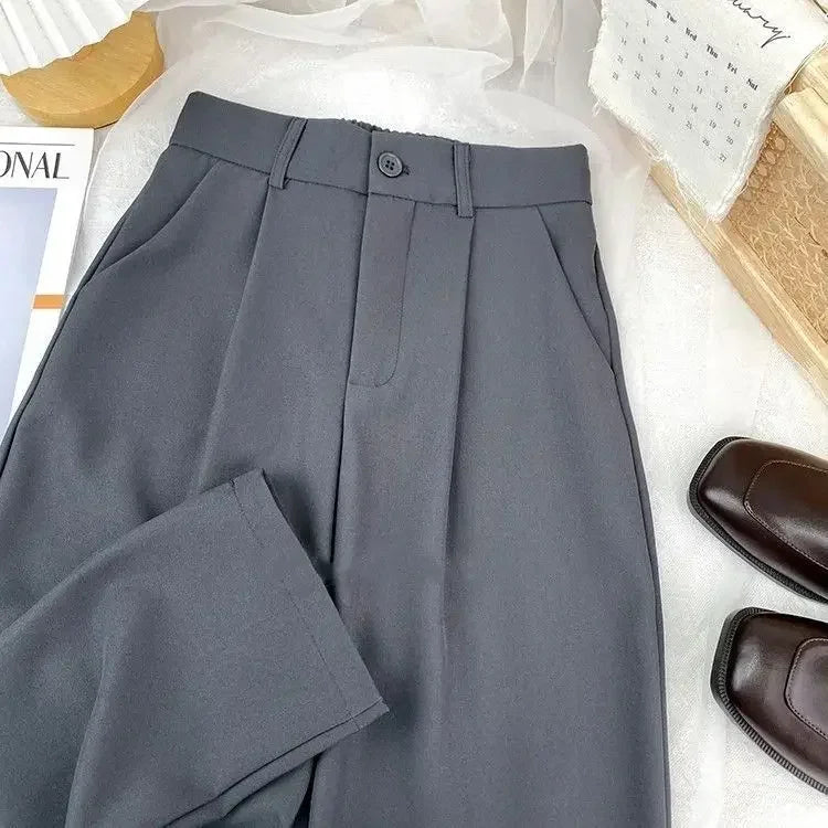 Women's Fashion Office Elastic Trousers