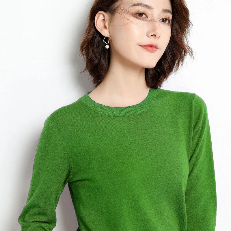 Suéter Mujer Cuello Redondo Cálido Casual
