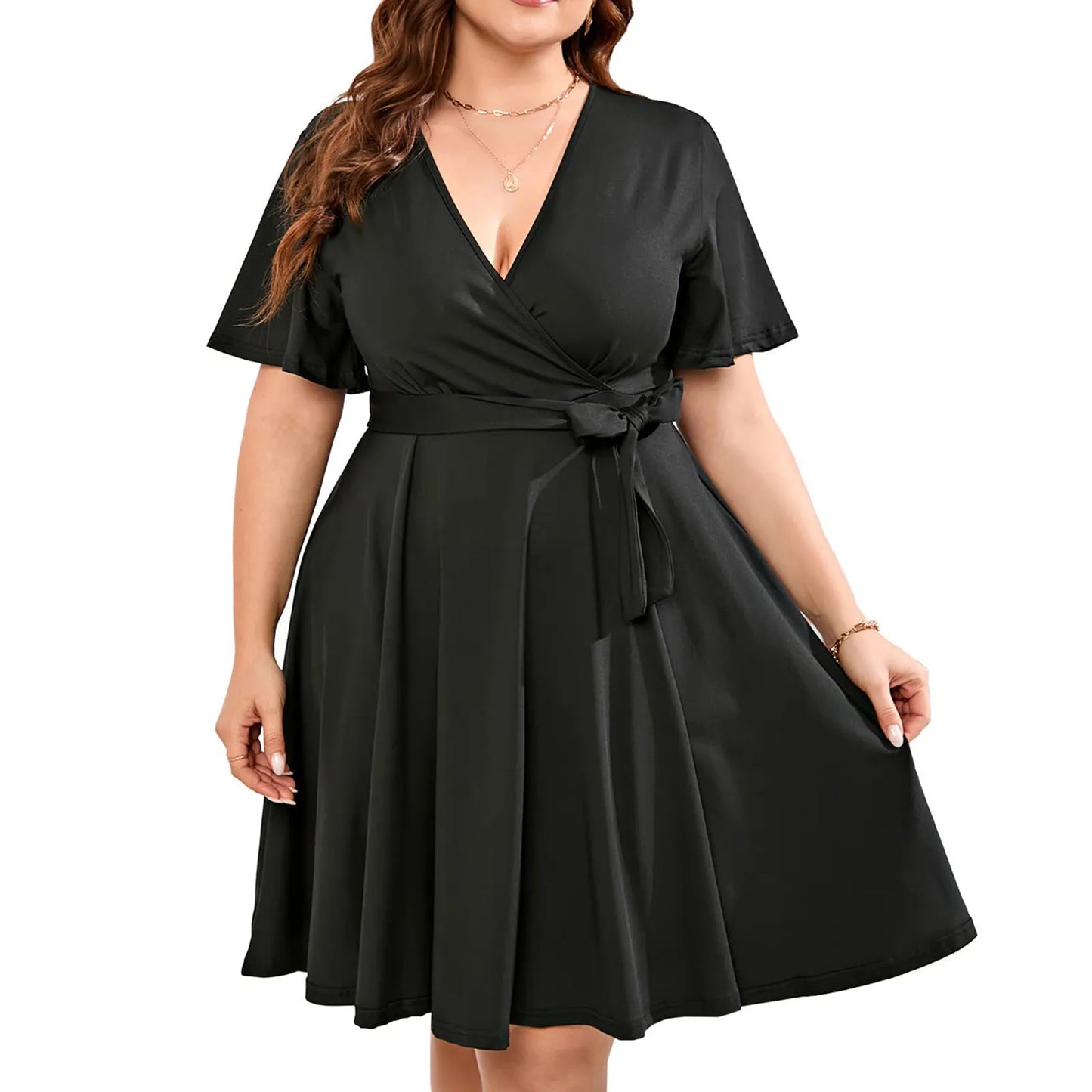 Vestido Mujer Elegante Verano Cinturon