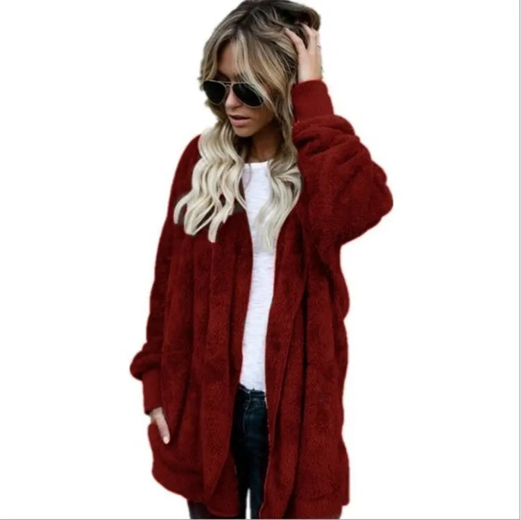 Warme Strickjacke Damen Langarm Herbst