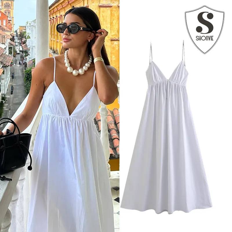 Vestido Mujer Verano Elegante Fresco