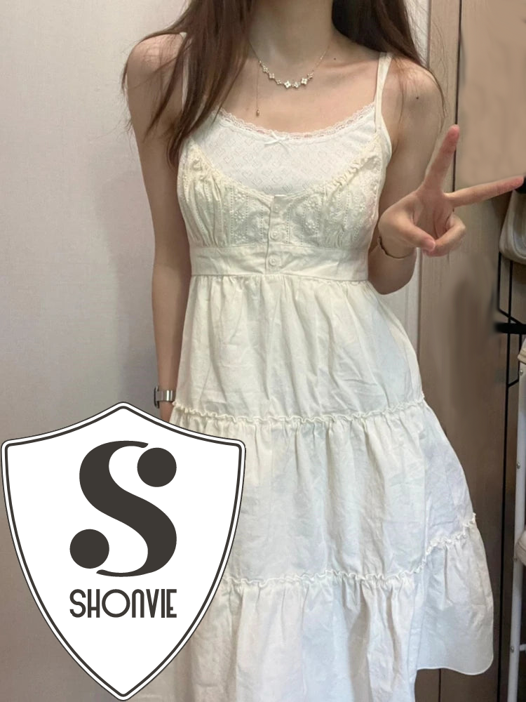 Vestido Casual Mujer Vintage Bordados