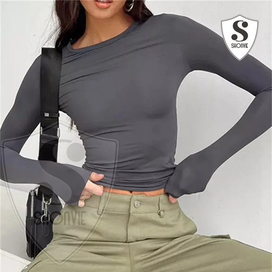 Women's Long Sleeve Slim Fit T-Shirt