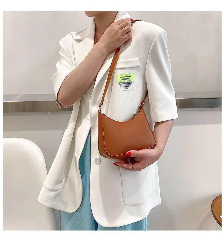Damenmode Retro Leder Freizeittasche