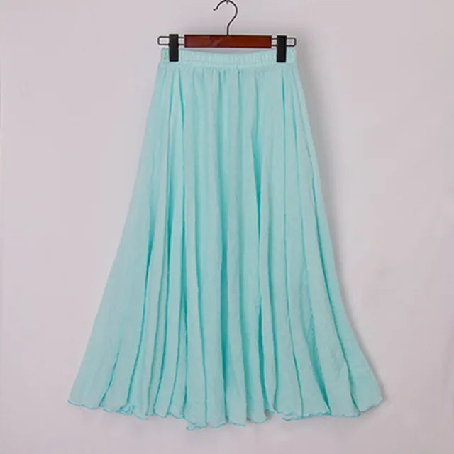 Falda Larga Comoda Playa Verano