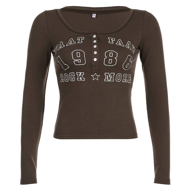 Camiseta Mujer Manga Larga Retro