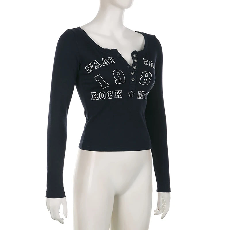 Camiseta Mujer Manga Larga Retro