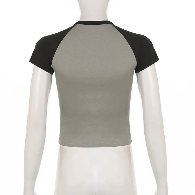 Camiseta Mujer Corta Verano Fashion