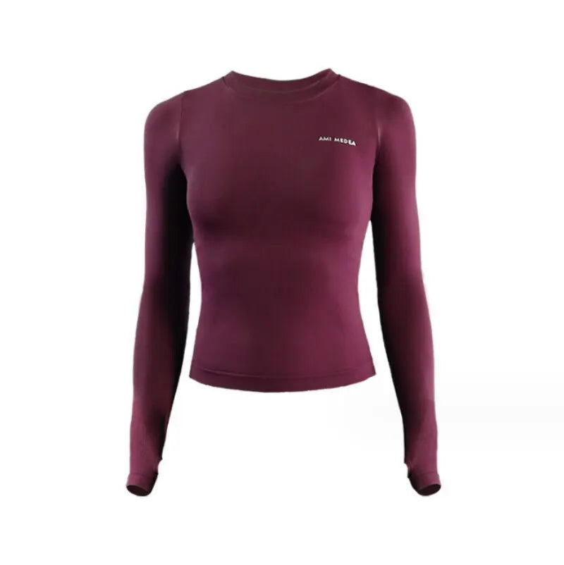 Camiseta Mujer Yoga Manga Larga Deporte
