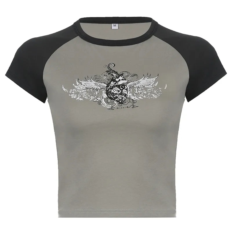Camiseta Mujer Corta Verano Fashion