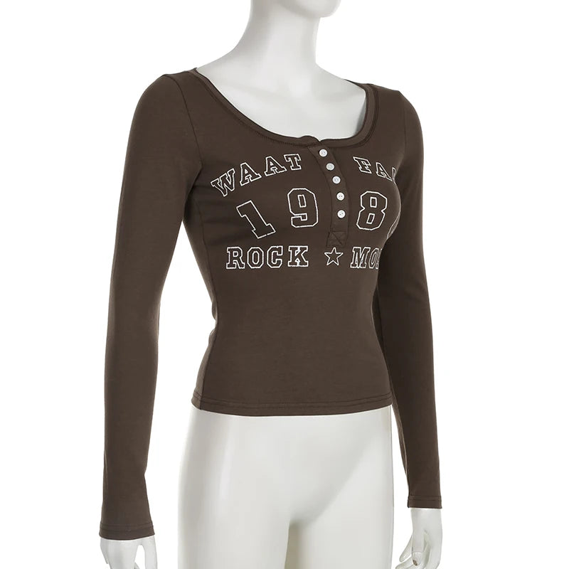 Camiseta Mujer Manga Larga Retro