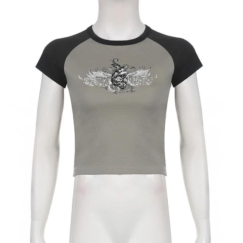 Camiseta Mujer Corta Verano Fashion