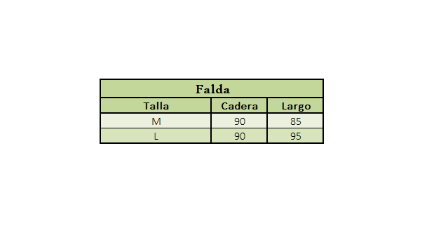 Falda Larga Comoda Playa Verano
